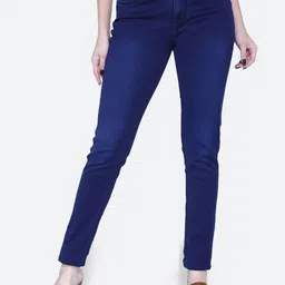 FCK-3 Women Hottie High-Rise Dark Shade Light Fade Clean Look Stretchable Jeans-image-20