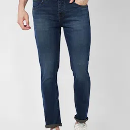 SPYKAR Men Clean Look Light Fade Mid Rise Cotton Jeans-image-93
