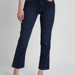 SPYKAR Women Blue Straight Fit Clean Look Light Fade Stretchable Jeans-picture-3