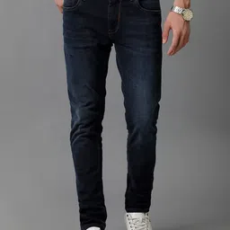 Voi Jeans Men Mid Rise Skinny Fit Clean Look Light Fade Stretchable Jeans-image-18
