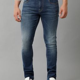 Voi Jeans Men Skinny Fit Whiskers & Chevrons Light Fade Stretchable Jeans-image-94