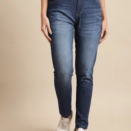 Cantabil Women Skinny Fit Light Fade Stretchable Jeans-image-99