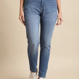 Cantabil Women Skinny Fit Light Fade Stretchable Jeans-image-91