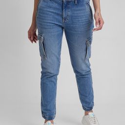 SPYKAR Women Light Fade Clean Look Cotton Joggers-image-63