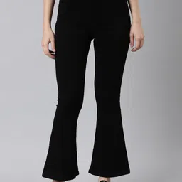 SHOWOFF Women Jean Flared Acid Wash Clean Look Stretchable Jeans-image-53