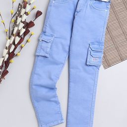 BAESD Boys Comfort Clean Look Cotton Denim Cargo Jeans-picture-20
