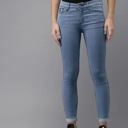 Campus Sutra Women Blue Smart Skinny Fit Stretchable Jeans-picture-36