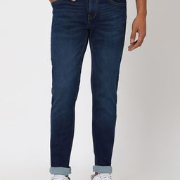 Mufti Men Mid-Rise Light Fade Skinny Fit Stretchable Jeans-picture-5
