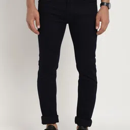 Turtle Men Narrow Tapered Fit Cotton Jeans-image-14