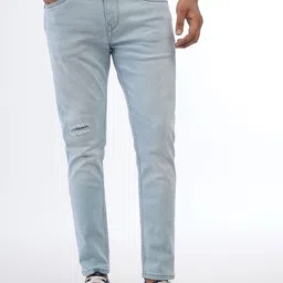 JADE BLUE Men Slim Fit Slash Knee Mid-Rise Stretchable Jeans-image-69