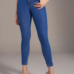 20Dresses Women Skinny Fit Mid Rise Clean Look Cropped Stretchable Jeans-picture-35