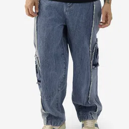 The Souled Store Men Relaxed Fit Spider-Man Embroidered Stretchable Jeans-image-25
