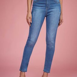 Miss Chase Women Skinny Fit High-Rise Light Fade Stretchable Jeans-picture-16