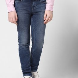Jack & Jones Junior Boys Blue Relaxed Fit Heavy Fade Stretchable Jeans-picture-35