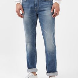 Lee Men Slim Fit Mildly Distressed Heavy Fade Stretchable Cotton Jeans-image-95
