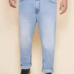 John Pride Men Plus Size Clean Look Heavy Fade Stretchable Jeans-picture-8