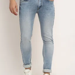 LOUIS STITCH Men Slim Fit Heavy Fade Stretchable Jeans-image-86