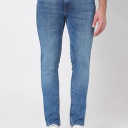 Mufti Men Skinny Fit Heavy Fade Clean Look Stretchable Jeans-image-84