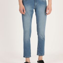Lee Men Blue Bruce Skinny Fit Heavy Fade Stretchable Jeans-picture-33
