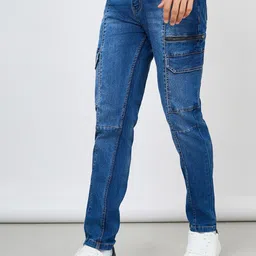 Styli Men Slim Fit Cargo Jeans With Panel Detail-image-57