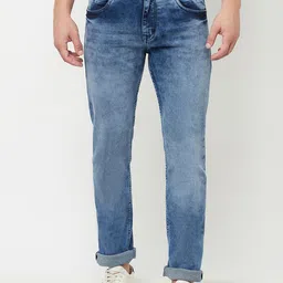 Cantabil Men Heavy Fade Regular Fit Stretchable Cotton Jeans-image-45