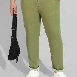 Instafab Plus Men Plus Size Classic Relaxed Fit Stretchable Cotton Jeans-28
