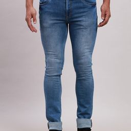 Parx Men Skinny Fit Heavy Fade Low-Rise Stretchable  Jeans-picture-2