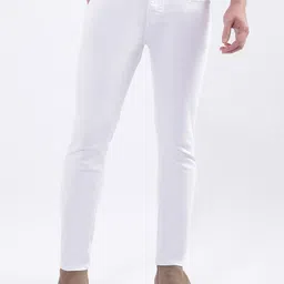 True Religion Men Super T Rocco Slim Fit White Mid Rise Jeans-image-34
