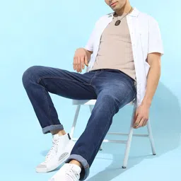 Kook N Keech Men Blue Jean Slim Fit Clean Look Light Fade Stretchable Jeans-image-41