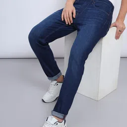 Lee Men Slim Fit Mid Rise Light Fade Stretchable Jeans-picture-36