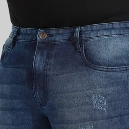 Instafab Plus Men Plus Size Light Fade Stretchable Jeans image 5