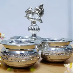 Sigaram Grey 3 Panchwala Kum Kum Cup For Pooja-image-25