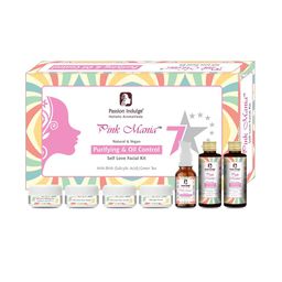 Passion Indulge Pink Mania Purifying & Oil Control Self-Love Facial Kit - 175g-18