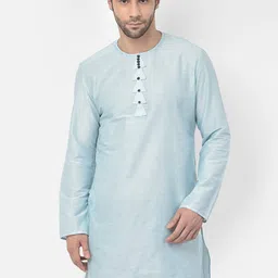 DEYANN Men Blue Kurta-57