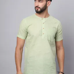 Latest Chikan Garments Band Collar Short Kurta-image-57