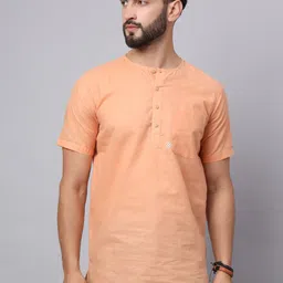 Latest Chikan Garments Band Collar Short Kurta-image-72