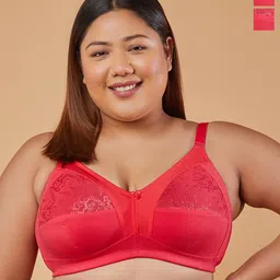 Maashie Pack of 2 M Frame Full Coverage Non Padded Non Wired Lace Bra-13
