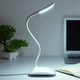 Archies White Solid Eye Caring LED Table Lamp-23