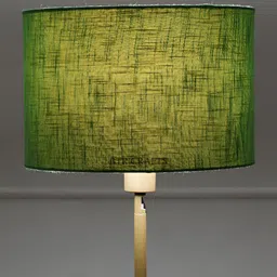 BTR CRAFTS Green Textured Cotton Traditional Spherical Table Lamp-26