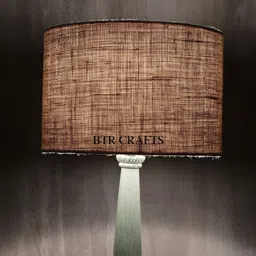 BTR CRAFTS Brown Cotton Contemporary Spherical Table Lamp-image-31