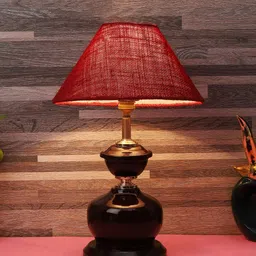 foziq Brown Printed Table Lamp-image-36