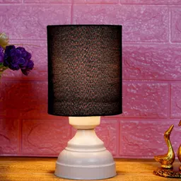 foziq White & Black Printed Table Lamp-12