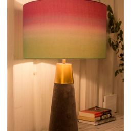Grated Ginger Brown Velour Table lamp With Shade-49