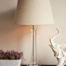 Pure Home and Living Transparent Clear Linear Crystal Table Lamp Stand-37