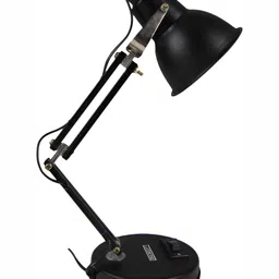 SPARK WORLD Black Metal Contemporary Bell Shaped Table Lamp-25