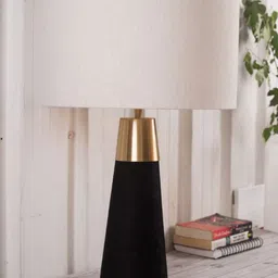 Grated Ginger Black Velour Table lamp-52