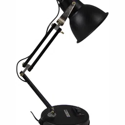 SPARK WORLD Black Metal Contemporary Bell Shaped Table Lamp-image-96