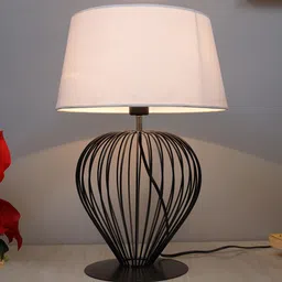 Homesake White Tulip Table Lamp With Daisy Shade-44