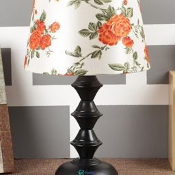 foziq Black & White Printed Country Table Lamp-19