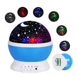 SKYLOFTS Kids Blue 360 Degree Projection Spherical Acrylic Table Lamp-picture-11